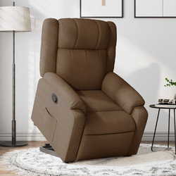 vidaXL Πολυθρόνα Relax με Υποπόδιο Ανακλινόμενη Καφέ 3205206