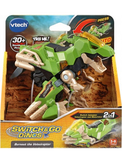 VTech Switch & Go Burnout The Velociraptor Φιγούρα Δεινόσαυρος για 3+ Ετών