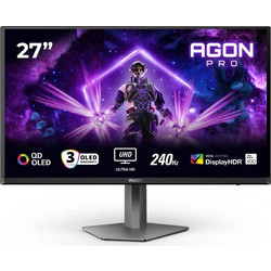 AOC Agon AG276UZD QD-OLED HDR Gaming Monitor 26.5" 3840x2160 4K UHD 240Hz 0.03ms