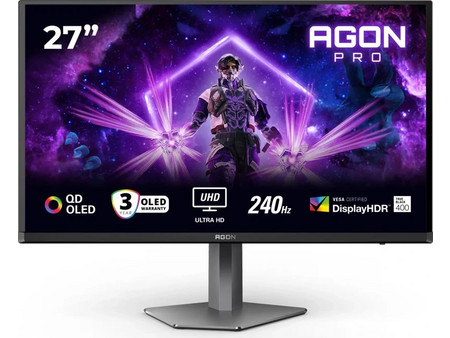 AOC Agon AG276UZD QD-OLED HDR Gaming Monitor 26.5" 3840x2160 4K UHD 240Hz 0.03ms