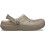 Crocs Ανατομικές Χειμερινές Παιδικές Παντόφλες για Αγόρι με Γούνα Εκρού 207010-2YB