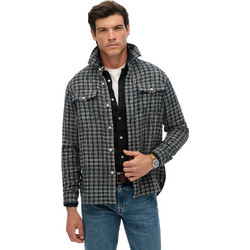 Superdry Ανδρικό Μπουφάν Χειμωνιάτικο Puffer Ανθρακί M4011020A-H8D