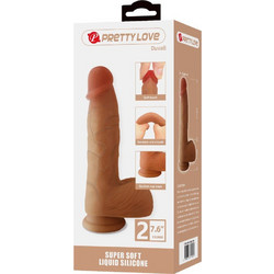 Pretty Love Duvall 7.6" Ρεαλιστικό Dildo με Βεντούζα & Όρχεις 19.3cm Flesh