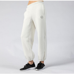 GSA Γυναικείο Παντελόνι Φόρμας Fleece με Λάστιχο Εκρού 343883-5387