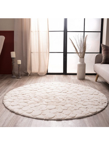 Teoran Alley Χαλί Στρογγυλό 120cm 00 Ecru