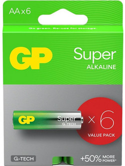 Gp Super Alkaline AA 6τμχ