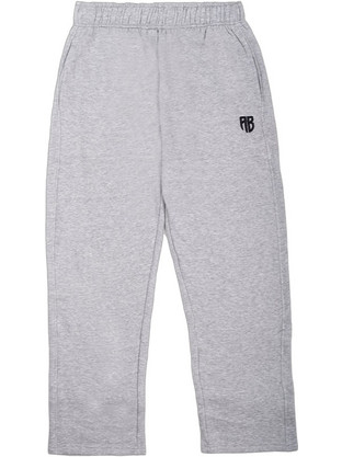 Antetokounbros Ανδρικό Παντελόνι Φόρμας Fleece Γκρι APCD352M07B-303