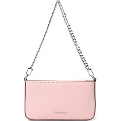 Michael Kors Γυναικείο Τσαντάκι Χιαστί Δερμάτινο Ροζ Χρυσό με Στενό Λουρί 32S5SYTU1L-688