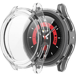 Techsuit Defense360 Pro Πλαστική Θήκη Tempered Glass για Samsung Galaxy Watch 5 Pro 45mm Διαφανής