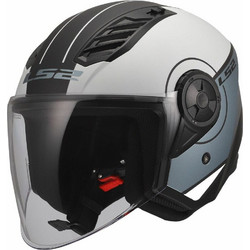 LS2 OF616 Airflow II Cover Matt Grey Blue Κράνος Μηχανής Jet