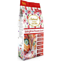 Natural Springtime Flowers Άμμος Γάτας Μπετονίτης με Άρωμα 20kg