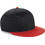 Beechfield Ανδρικό Καπέλο Jockey Snapback Υφασμάτινο Μαύρο Κόκκινο B615