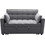 HomeMarkt Borg Διθέσιος Καναπές Κρεβάτι Γκρι 142x94x78cm HM3289.01
