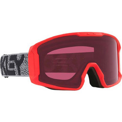 Oakley Line Miner M OO7093-60 Μάσκα Σκι & Snowboard Ενηλίκων Κόκκινη με Φιμέ Φακό Κόκκινο