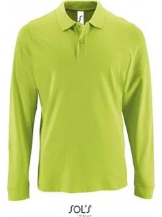 Sol's Ανδρική Μπλούζα Polo Μακρυμάνικη Lime 02087-280