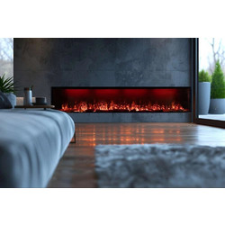 Faber Fire E-Slim 1700-450 Ηλεκτρικό Τζάκι Τοίχου 2000W Μ171.4xΥ80xΒ30cm