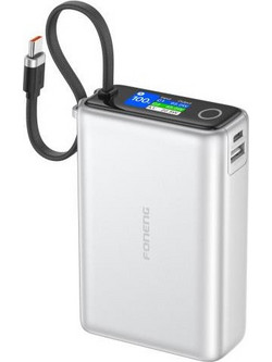 Foneng PX132 Power Bank 20000mAh 65W με Θύρα USB-C Silver