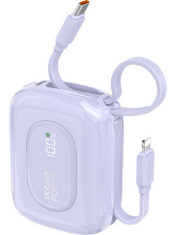 Dudao K32 Power Bank 10000mAh 22.5W με Θύρα USB-C Purple