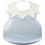 Thermobaby Soft Arlequin Αδιάβροχη Σαλιάρα Πλαστική με Κουμπί 4m+ Γαλάζια