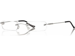 Style R0487 Ανδρικός Σκελετός Γυαλιών Οράσεως Μεταλλικός Ασημί