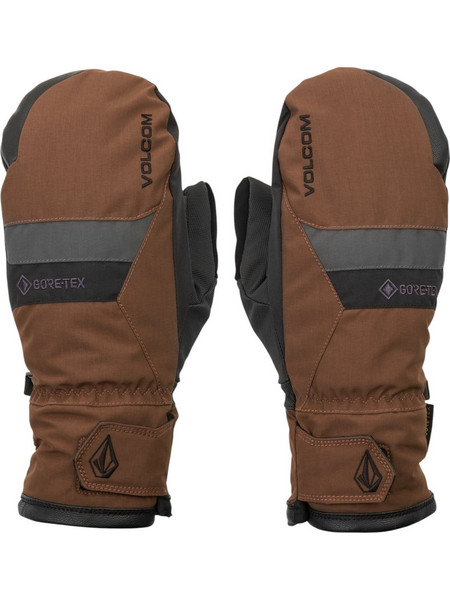 Volcom Stay Dry Αδιάβροχα Ανδρικά Γάντια Σκι & Snowboard με Μεμβράνη Gore-Tex Καφέ