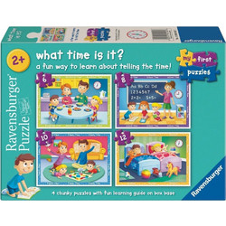 Παιδικό Puzzle Ravensburger Ώρες Της Ημέρας 6 Κομμάτια+8 Κομμάτια+10 Κομμάτια+12 Κομμάτια