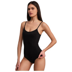 FMS Γυναικείο Κορμάκι Slip με Τιραντάκι Μαύρο DRM-741-022