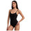 FMS Γυναικείο Κορμάκι Slip με Τιραντάκι Μαύρο DRM-741-022