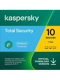 Kaspersky Total Security 2025 για 10 Συσκευές και 1 Έτος Χρήσης (Ηλεκτρονική Άδεια)
