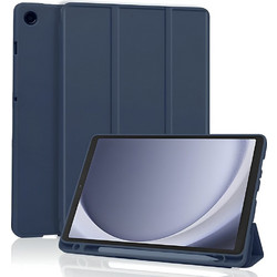Techsuit Flex Trifold with Pencil Holder Dark Blue (Samsung Galaxy Tab A9 / A11)