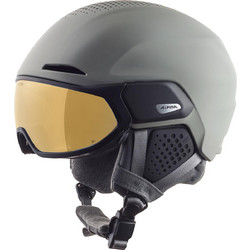 Alpina Alto Visor Q-Lite Κράνος Σκι & Snowboard Γκρι Χρυσό