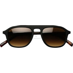 Alexander McQueen STEVE 172 Ανδρικά Γυαλιά Ηλίου Aviator Κοκάλινα Καφέ με Καφέ Φακό