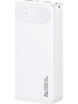 Usams PB80 Power Bank 20000mAh 20W με 2 Θύρες USB-A & Θύρα USB-C Power Delivery White