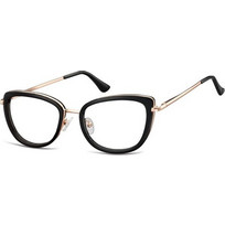 Sunoptic MTR-99B Γυναικείος Σκελετός Γυαλιών Οράσεως Μεταλλικός Χρυσός Μαύρος