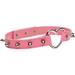 Master Series Spiked Heart Περιλαίμιο Ροζ