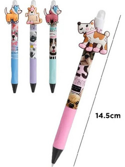 MP Dogs Στυλό Διαρκείας που Σβήνει 0.5mm Διάφορα Σχέδια PE177-13