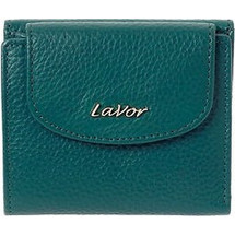 Lavor Μικρό Δερμάτινο Γυναικείο Πορτοφόλι Καρτών RFID με Clip Πετρόλ 1-6024