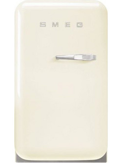 Smeg 50's Style FAB5LCR6 Retro Ψυγείο Συντήρηση 34lt Υ72.5xΠ40.4xΒ50cm Μπεζ