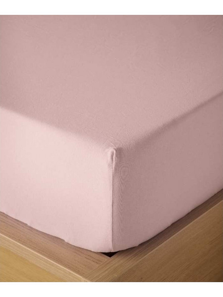 Kentia Σεντόνι King Size Βαμβακερό με Λάστιχο 180x200+35 Versus Suave 14 Pink