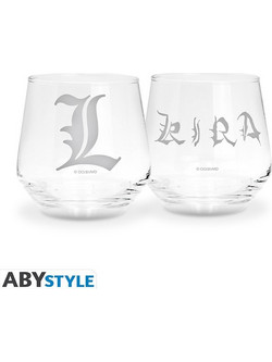 AbyStyle Σετ Ποτήρια Ουίσκι Γυάλινα Death Note 300ml 2τμχ ABYVER222