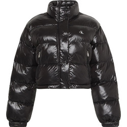 Calvin Klein Γυναικείο Μπουφάν Χειμωνιάτικο Puffer Κοντό Μαύρο LV047D504G-UB1