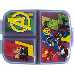 Stor Avengers Seven Wonders Πλαστικό Παιδικό Δοχείο Φαγητού Πολύχρωμο