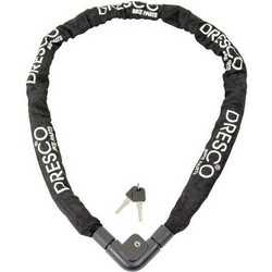 Dresco 5250205 Αντικλεπτική Αλυσίδα Μηχανής με Κλειδαριά 150cm 10mm Μαύρη