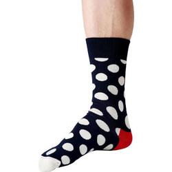 Happy Socks Big Dot Ανδρικές Κάλτσες Σοσόνια Μαύρες BD01-608