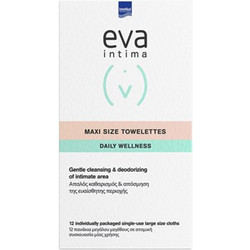 InterMed Eva Intima Maxi Daily Wellness Μαντηλάκια Ευαίσθητης Περιοχής 12τμχ