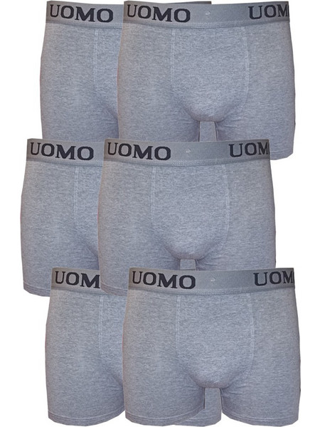 Uomo Ανδρικά Μποξεράκια Σετ 6Pack Γκρι 1012-06