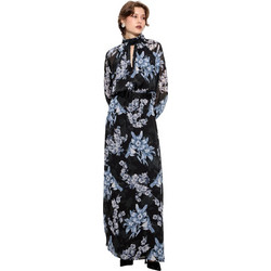 Passager Maxi Φόρεμα για Γάμο / Βάπτιση Floral Μαύρο 70054