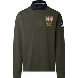 Hackett Ανδρική Μπλούζα Polo Μακρυμάνικη Πράσινη HM5700003
