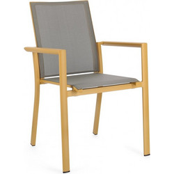 Kare Design Konnor Καρέκλα Κήπου Μεταλλική Γκρι 0663356