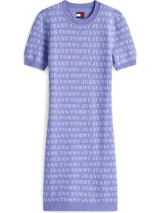 Tommy Jeans Mini Καθημερινό Φόρεμα Πλεκτό Λιλά DW0DW21907-0GY